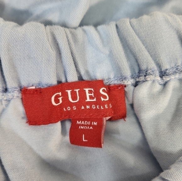 Guess Blue Denim Like Drew Ruffle Dress - Picture 8 of 8